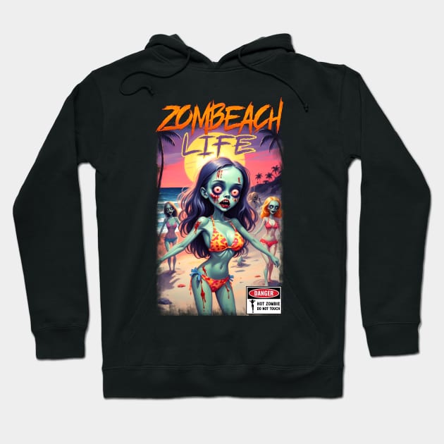 Zombeach Life Hoodie by KawaiiDread